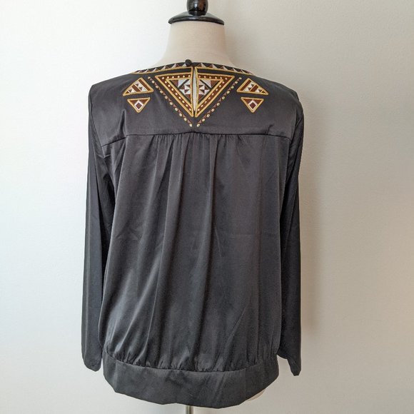 Bauhaus! Embellished Silky Blouse - Picture 6 of 8